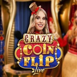 Crazy Coin Flip logo – Live Casino by Evolution at Spinbara Casino