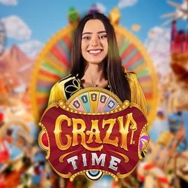 Crazy Time slot icon by Evolution, available at Spinbara Casino