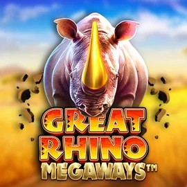 Great Rhino Megaways slot visual from Pragmatic Play available on spinsbara.gr