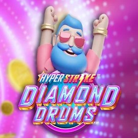 Hyper Strike Diamond Drums logo by Gameburger Studios at Spinbara Casino