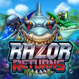 Razor Returns online game logo by Push Gaming on spinsbara.gr